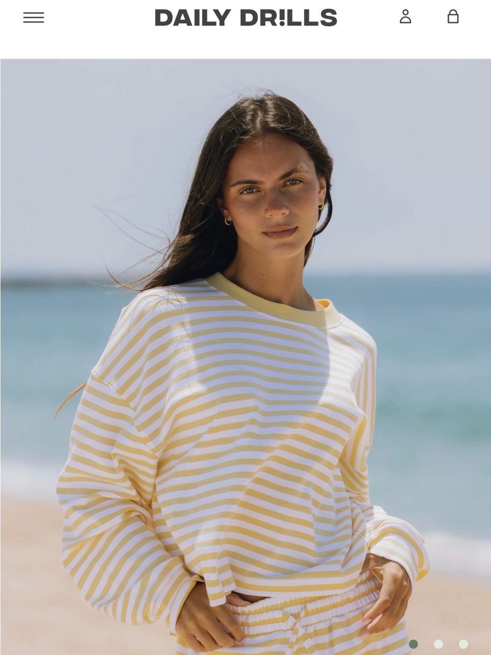 New with tags!! Daily Drills Cotton Stripe set